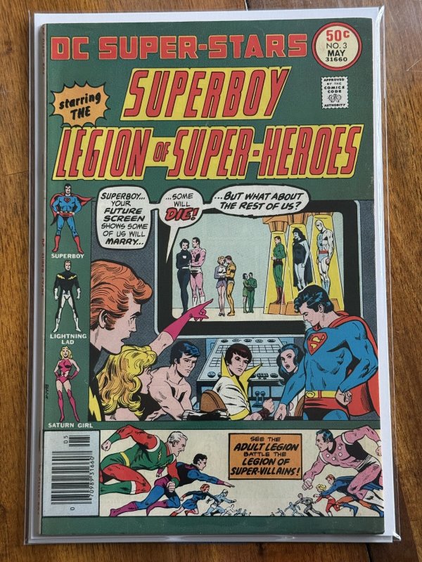 DC Super Stars #3 (DC Comics, 1976), raw comic book in VF- 7.5 condition — front cover