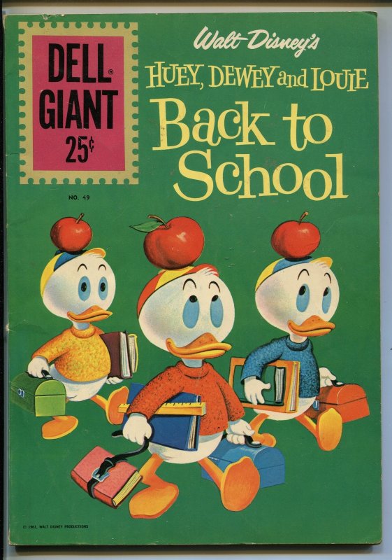 Huey, Dewey AND Louie #49-1961-Dell-Donald Duck-Walt DISNEY-fn, raw, ungraded comic book — front cover