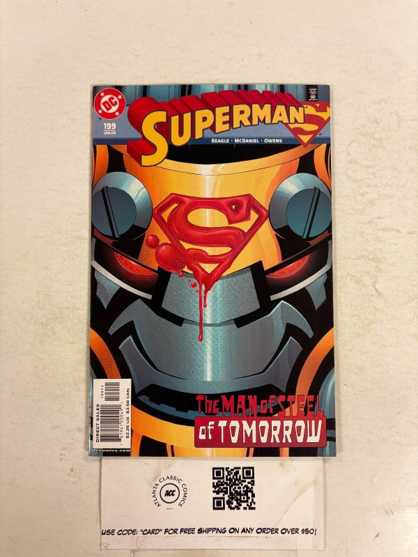 Superman #199 (DC Comics, 1967), raw comic book in NM condition — front cover