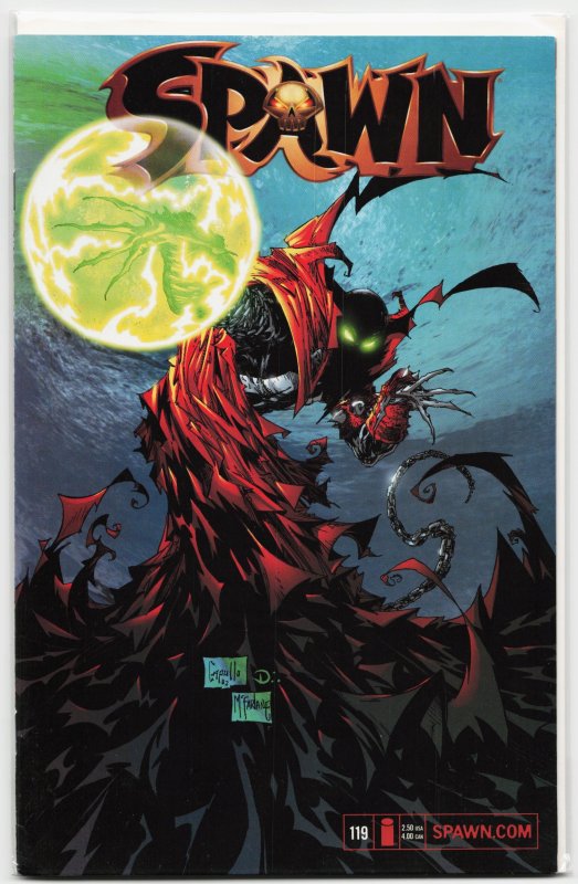 Spawn #119 (Image Comics, 2002), raw, ungraded comic book — front cover