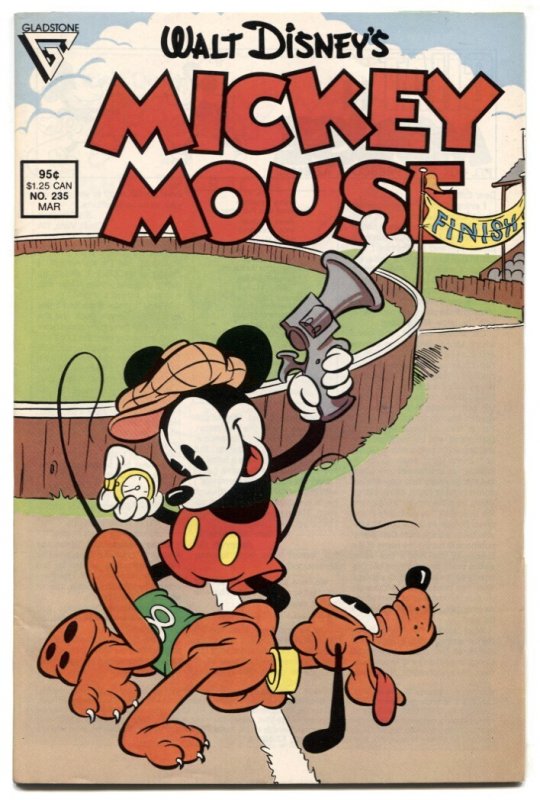 Walt Disney's Mickey Mouse #235 (1988), raw comic book in VF condition — front cover