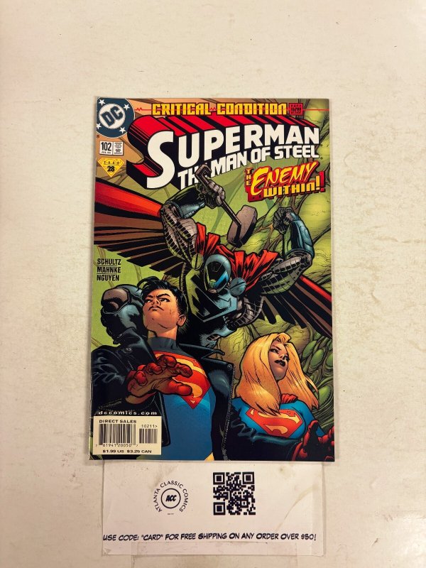 Superman the Man of Steel #102 (DC Comics), raw comic book in NM condition — front cover