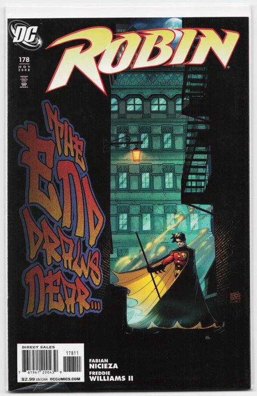 Robin #178 (DC Comics, 2008), raw, ungraded comic book — front cover