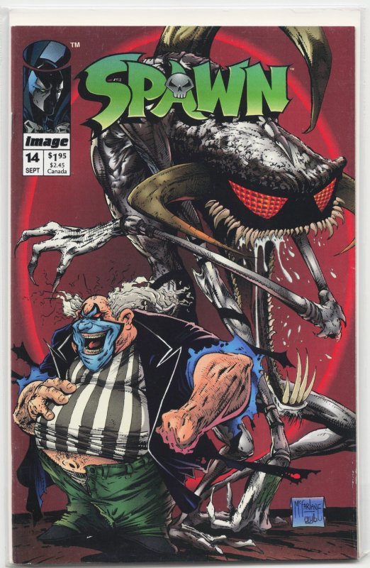 Spawn #14 (Image Comics, 1993), raw, ungraded comic book — front cover