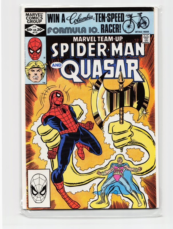 Marvel Team-Up #113 (Marvel Comics, 1982), raw, ungraded comic book — front cover