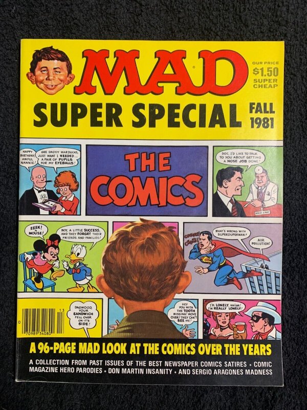 1981 MAD THE Comics Super Special Magazine #36 (1981), raw comic book in FN+ 6.5 condition — front cover