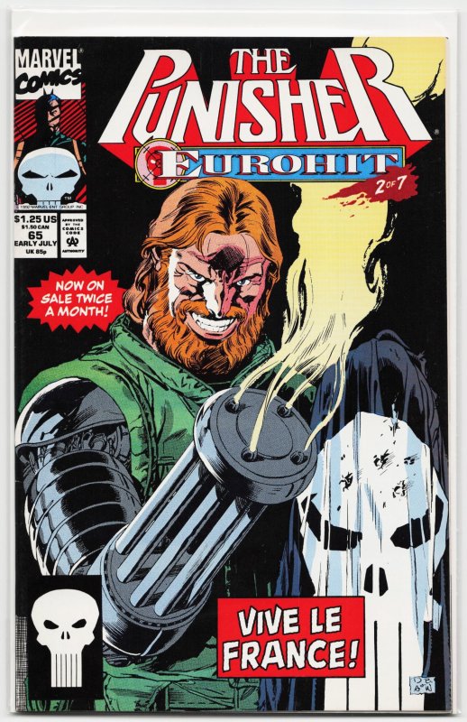 The Punisher #65 (Marvel Comics, 1992), raw, ungraded comic book — front cover