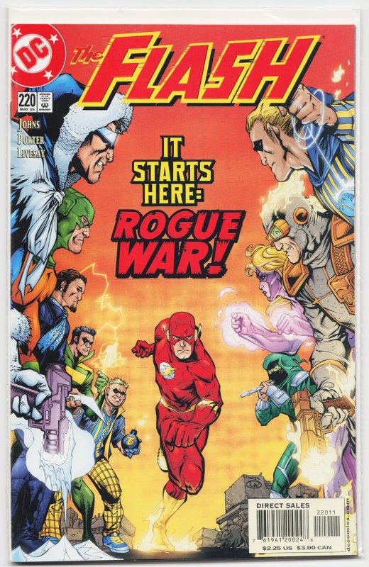 The Flash #220 (DC Comics, 2005), raw, ungraded comic book — front cover