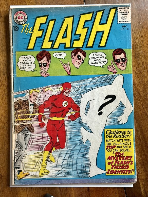 The Flash #141 (DC Comics, 1963), raw comic book in VG- 3.5 condition — front cover