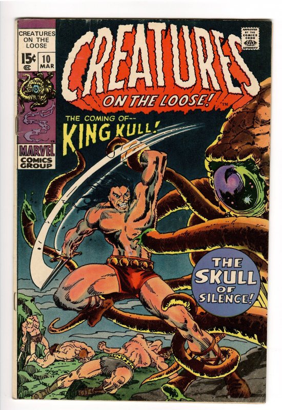 Creatures on the Loose #10, raw comic book in 5.5 condition — front cover