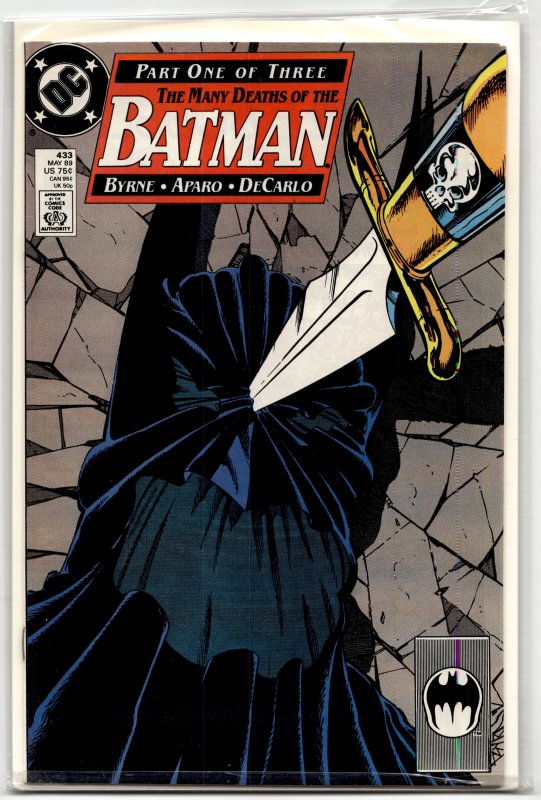 Batman #433 (DC Comics, 1989), raw, ungraded comic book — front cover