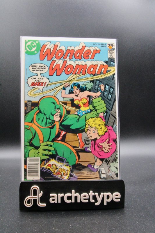 Wonder Woman #241 (DC Comics, 1978), raw, ungraded comic book — front cover