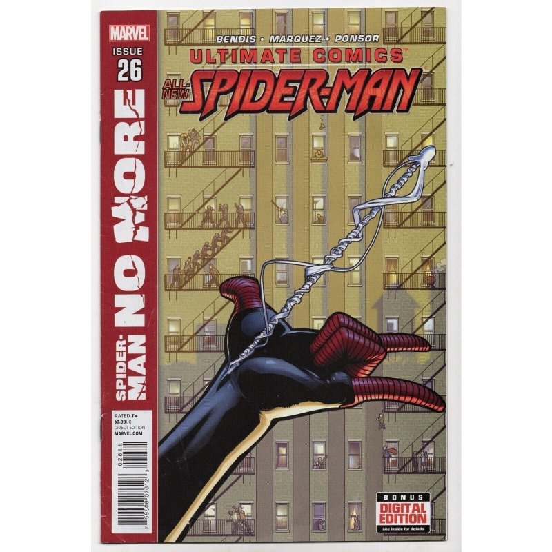 Ultimate Comics ALL NEW Spider_man #26 (Marvel Comics, 2013), raw comic book in FN/VF 7.0 condition — front cover