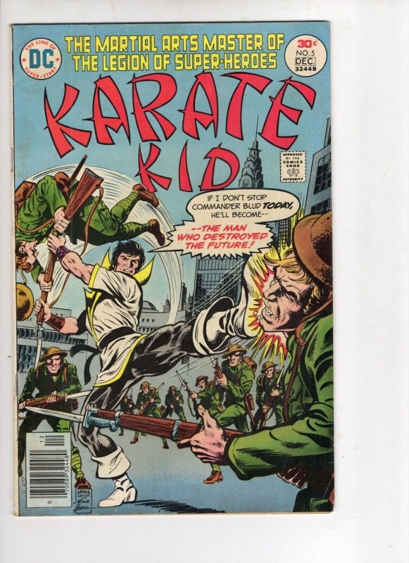 Karate Kid #5 (DC Comics, 1976), raw comic book in VG+ 4.5 condition — front cover