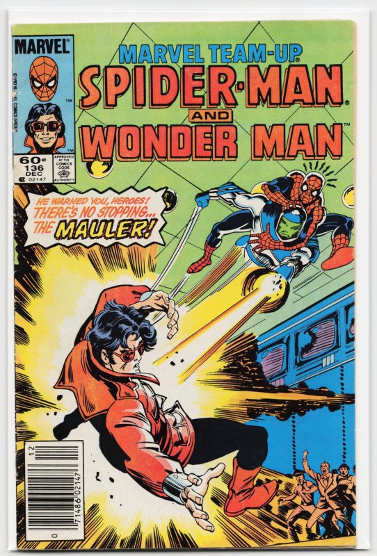 Marvel Team-Up #136 (Marvel Comics, 1983), raw, ungraded comic book — front cover