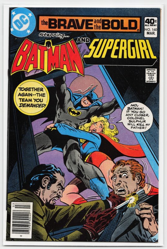 The Brave and the Bold #160 (DC Comics, 1980), raw, ungraded comic book — front cover