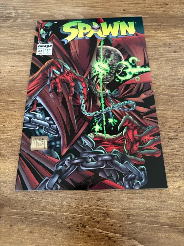 Spawn #23 (Image Comics, 1994), raw comic book in NM condition — front cover