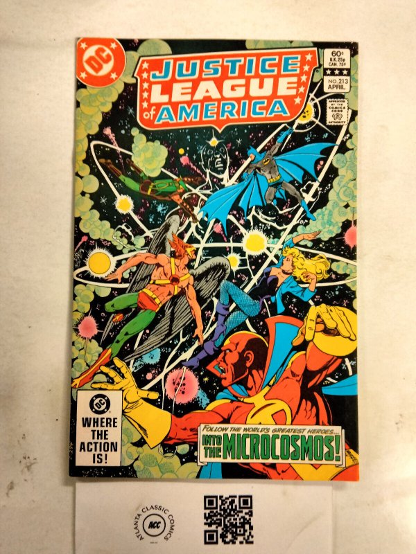 Justice League of America #213 (DC Comics), raw comic book in VF condition — front cover