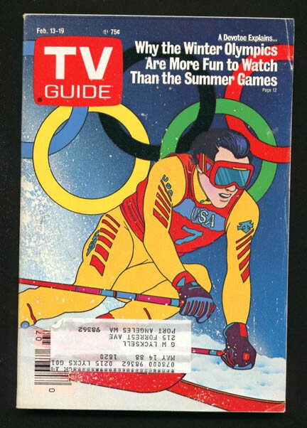 MAG: TV Guide February #13 (1988), raw, ungraded comic book — front cover