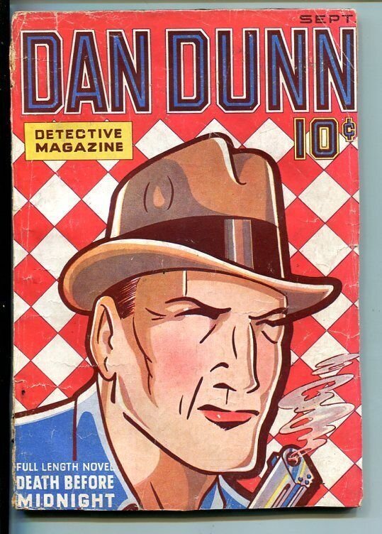 Dan Dunn Detective #1 (1936), raw, ungraded comic book — front cover