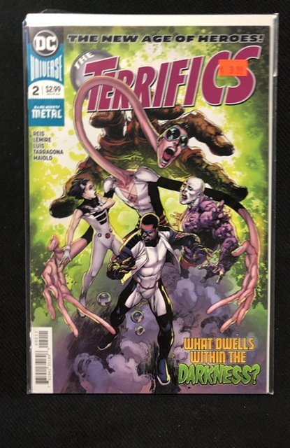 The Terrifics #2 (DC Comics, 2018), raw, ungraded comic book — front cover