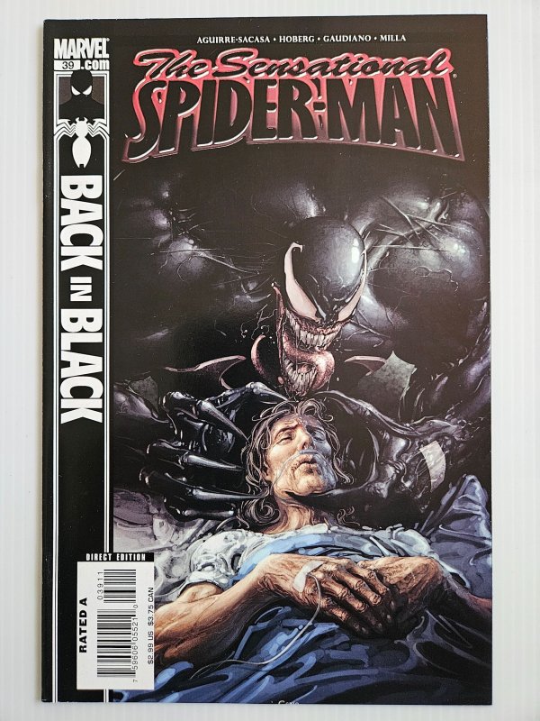 The Sensational Spider-Man #39 (2007), raw, ungraded comic book — front cover