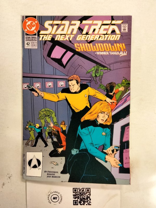 Star Trek the Next Generation #42 (DC Comics, 1993), raw comic book in NM condition — front cover