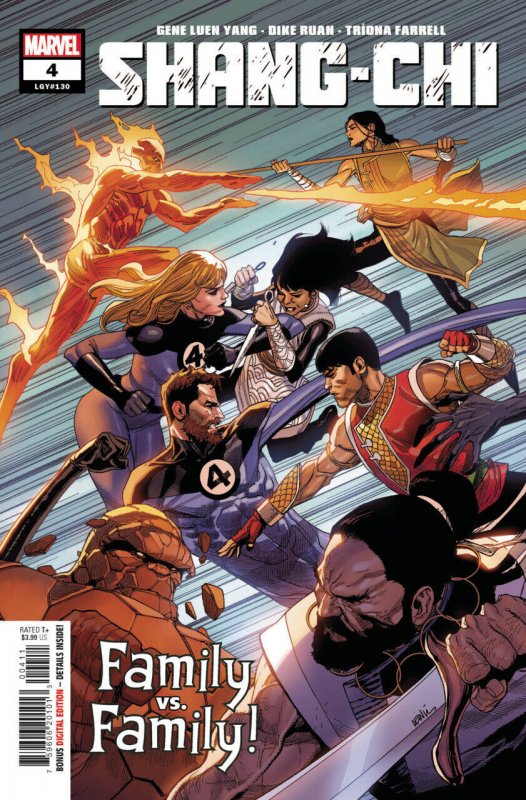 Shang-Chi #4 (2021), raw comic book in VF/NM condition — front cover