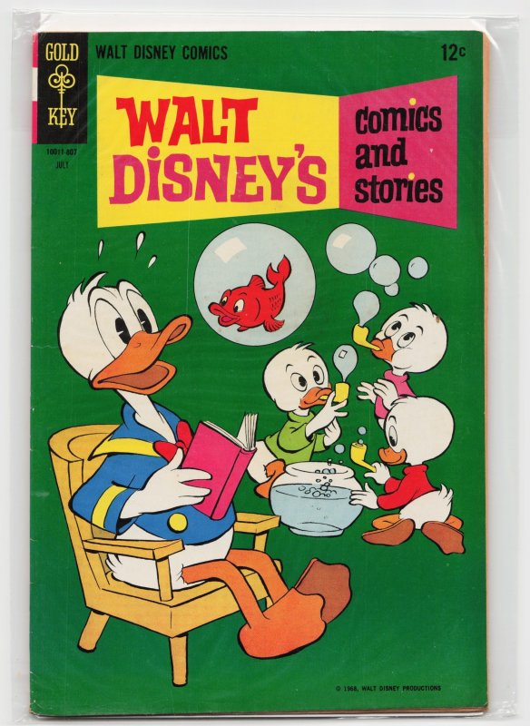 Walt Disney's Comics and Stories #334 (Gold Key, 1968), raw, ungraded comic book — front cover