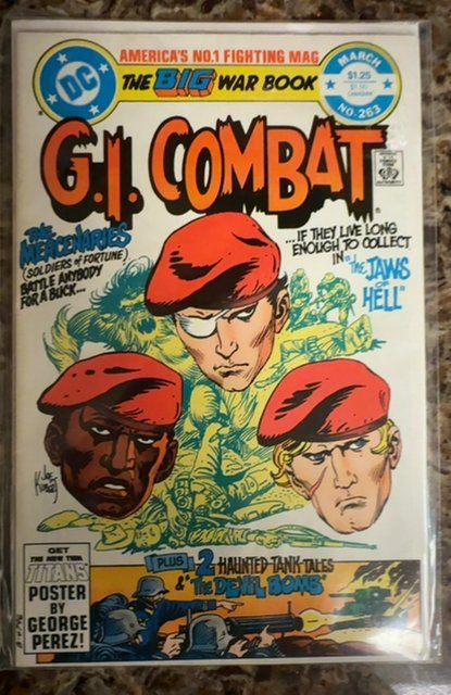 G.I. Combat #263 (DC Comics, 1984), raw, ungraded comic book — front cover