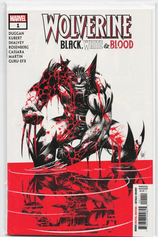 Wolverine: Black, White & Blood #1 (2021), raw, ungraded comic book — front cover