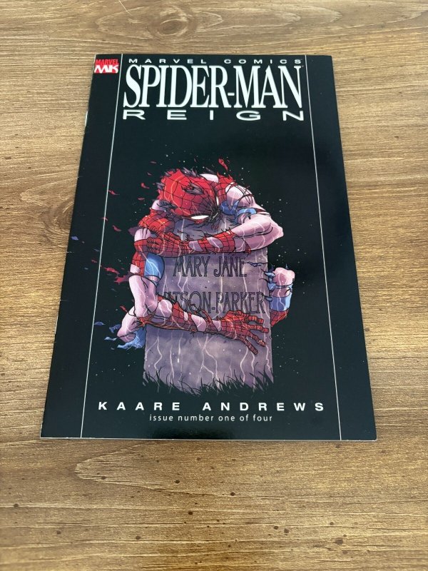 Spider-Man: Reign #1 (Marvel Comics, 2007), raw comic book in NM condition — front cover
