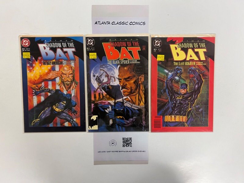 3 Shadow of the Bat DC Comic Books #4, raw, ungraded comic book — front cover