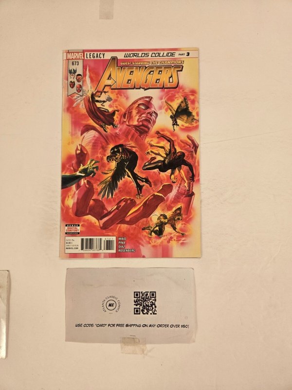 Avengers #673 (Marvel Comics), raw comic book in NM condition — front cover