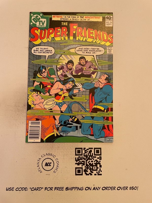 The Super Friends #24 (DC Comics), raw comic book in NM condition — front cover
