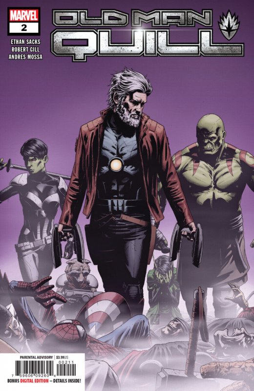Old Man Quill #2 (2019), raw comic book in VF/NM condition — front cover