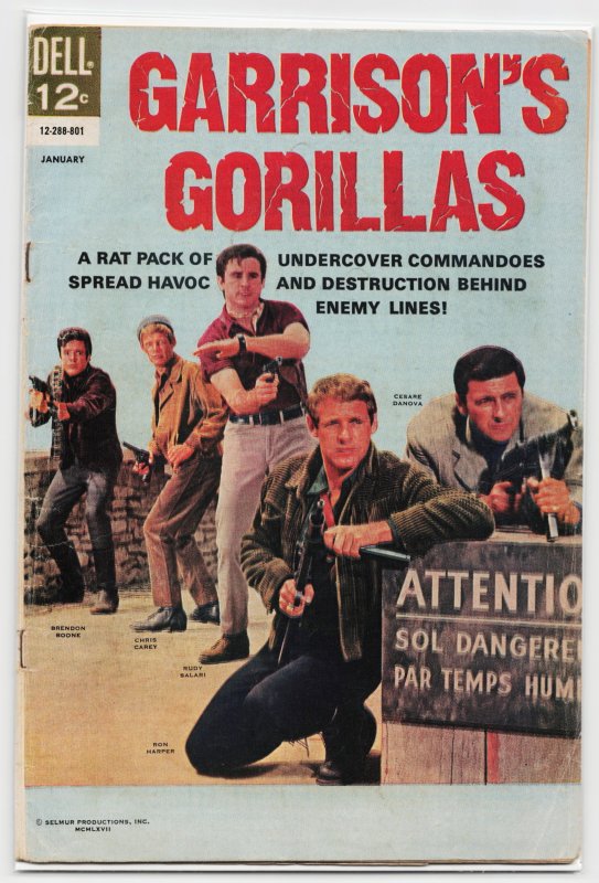 Garrison's Gorillas #5 (1969), raw, ungraded comic book — front cover