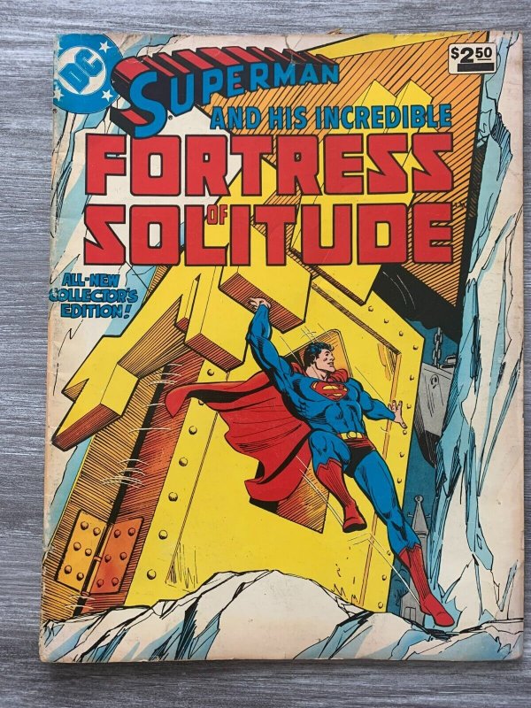 1981 Superman Incredible Fortress of Solitude DC Treasury #26 (1981), raw comic book in VG- 3.5 condition — front cover