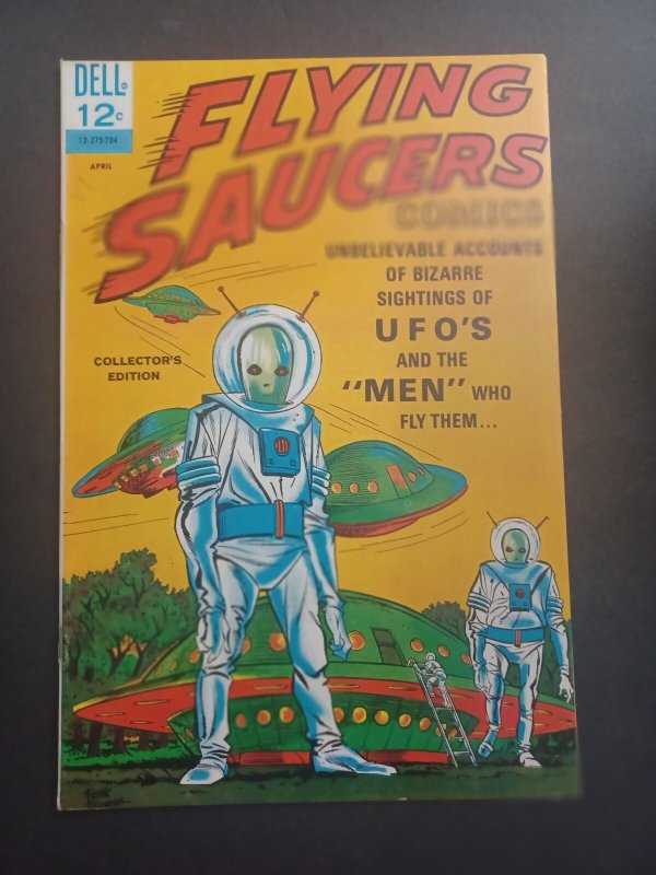 Flying Saucers Comics #5 (Dell Comics, 1969), raw comic book in VF condition — front cover