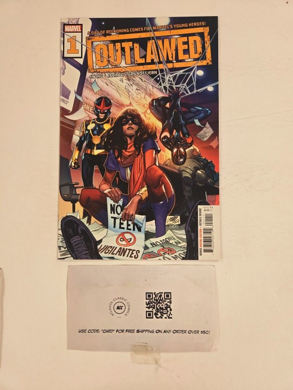 Outlawed #1 (Marvel Comics), raw comic book in NM condition — front cover