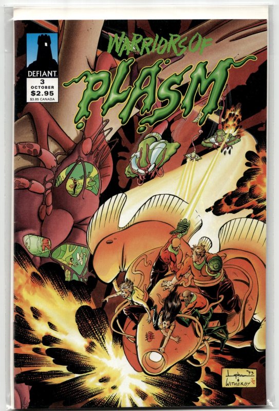 Warriors of Plasm #3 (Image Comics, 1993), raw, ungraded comic book — front cover