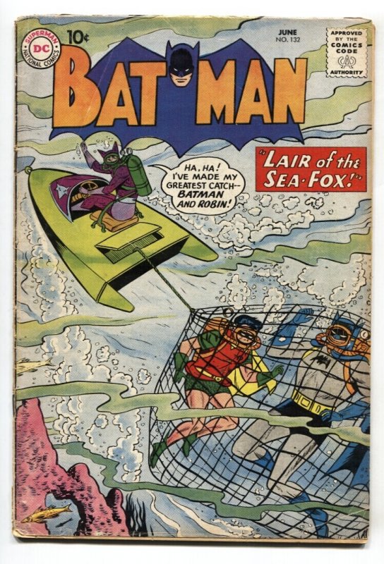 Batman #132 (DC Comics, 1960), raw comic book in VG- condition — front cover