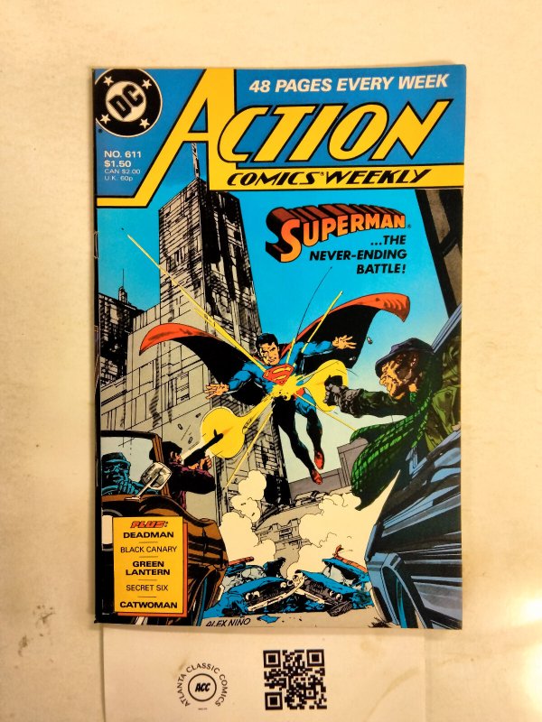 Action Comics Weekly #611 (DC Comics), raw comic book in NM condition — front cover