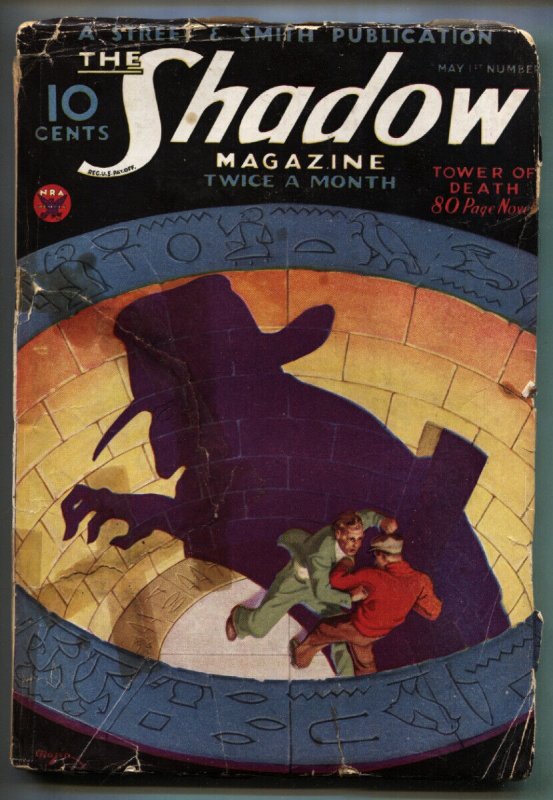 Shadow 5/1/1934--Street AND SMITH--Hero Pulp Magazine, raw, ungraded comic book — front cover