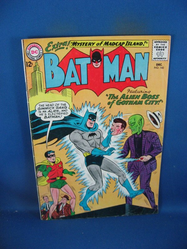 Batman #160 (DC Comics, 1963), raw comic book in VG condition — front cover