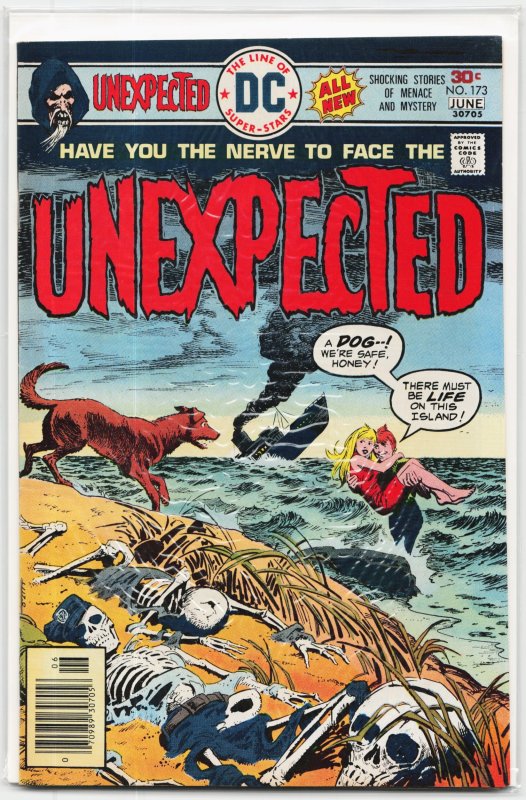 The Unexpected #173 (DC Comics, 1976), raw, ungraded comic book — front cover