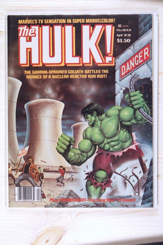 The Hulk! #20 (Marvel Comics, 1980), raw comic book in NM 9.4 condition — front cover