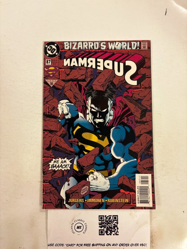 Superman #87 (DC Comics), raw comic book in NM condition — front cover
