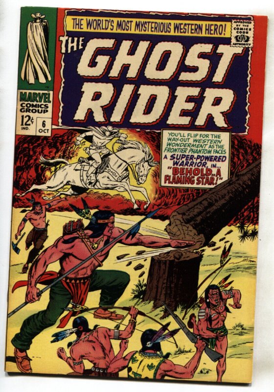 Ghost Rider #6 (Marvel Comics, 1967), raw comic book in VF/NM condition — front cover