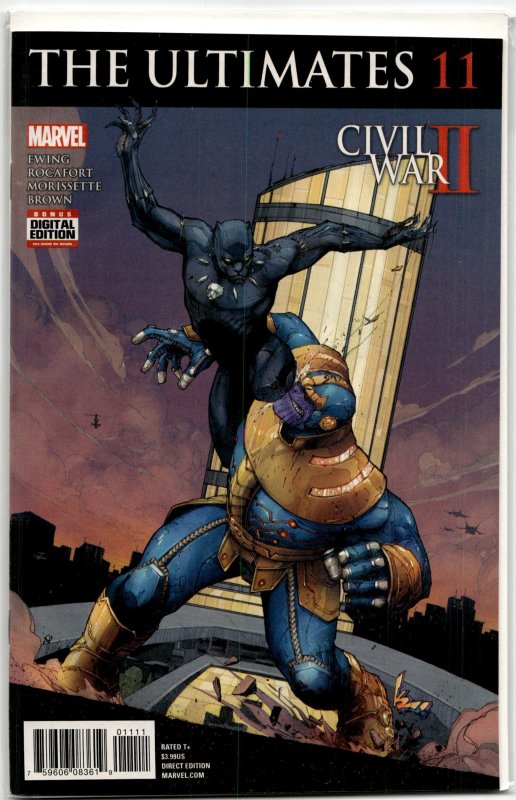 Ultimates #11 (Marvel Comics, 2016), raw, ungraded comic book — front cover